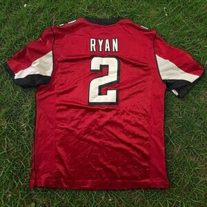 Nike Matt Ryan #2 NFL Atlanta Falcons Home Red Jersey Men’s Large Stitched Sewn